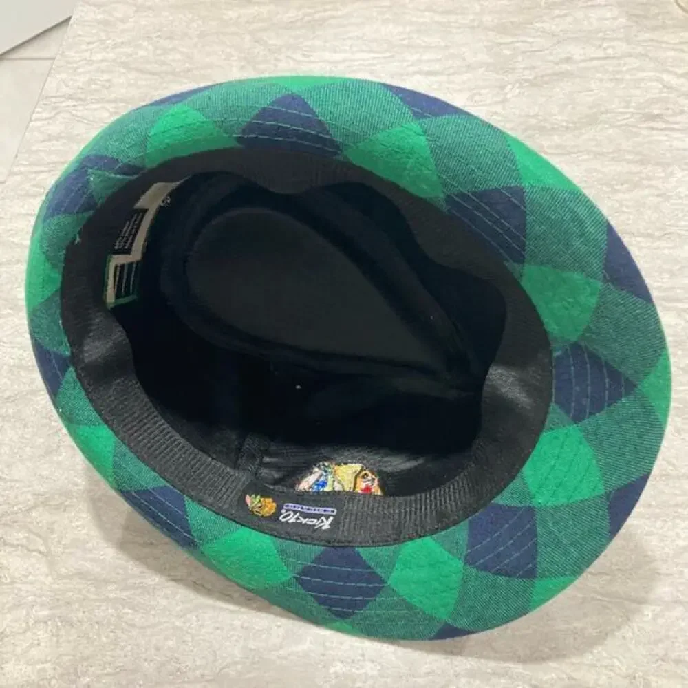 Chicago Blackhawks St. Patrick's Day Green Plaid Fedora Hat‎ Unisex Adult NHL